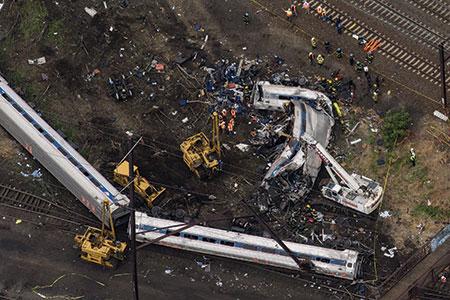 Eight riders were killed and more than 200 injured in last week’s Amtrak crash. (LUCAS JACKSON/REUTERS/Newscom)