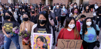 Demonstrators raise awareness of anti-Asian violence