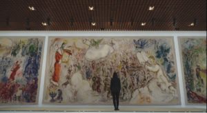 a painting by Marc Chagall at Israel's Knesset