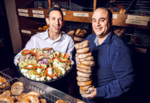 Chaim Lazar and Mark Prince of Goldberg's Bagels