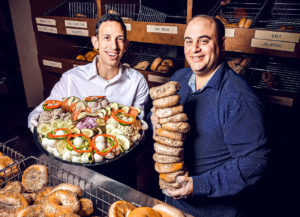 Chaim Lazar and Mark Prince of Goldberg's Bagels