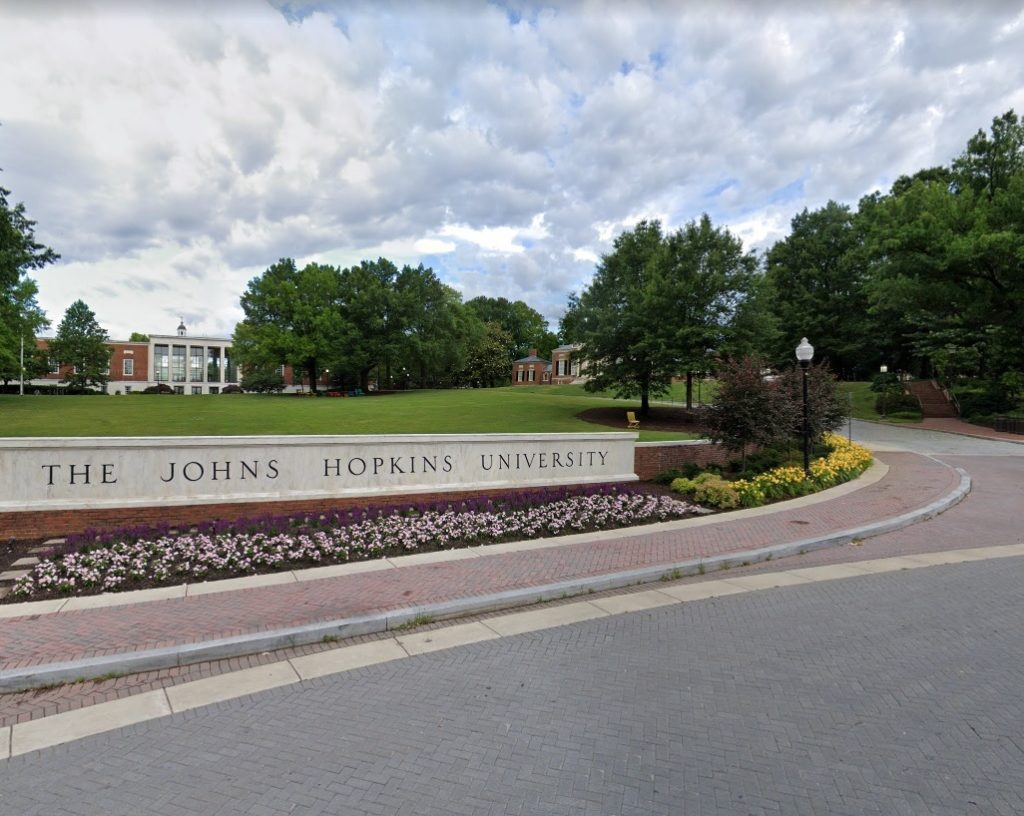 Google Maps screenshot of The Johns Hopkins University.