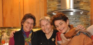 From left: Louise Cord, Edith Mayer Cord and Emily Cord-Duthinh