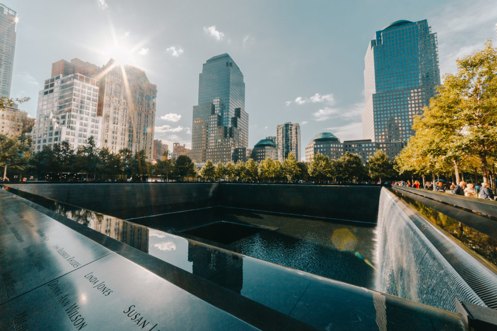 A view of the 9/11 Memorial & Museum in New York City