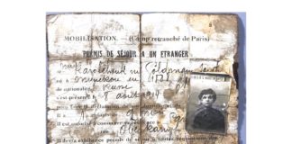The author’s grandmother’s French residence permit from 1914