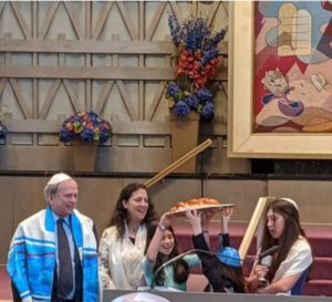 the Stein family at their daughter's bat mitzvah