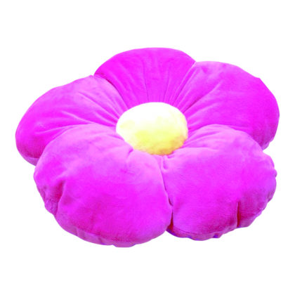 Daisy pillow in hot pink