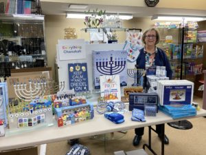 Ann Fishkin at Women of Baltimore Hebrew Congregation Judaica Shop