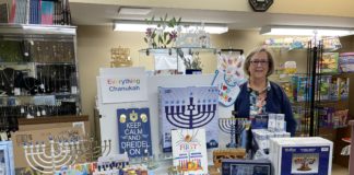 Ann Fishkin at Women of Baltimore Hebrew Congregation Judaica Shop