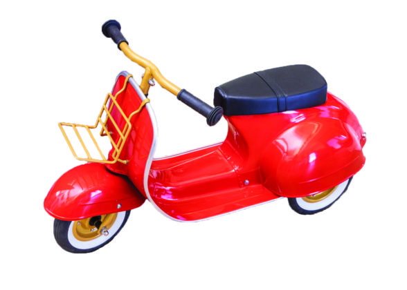 Primo red scooter