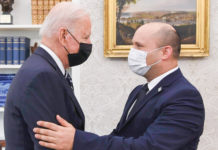 Joe Biden and Naftali Bennett