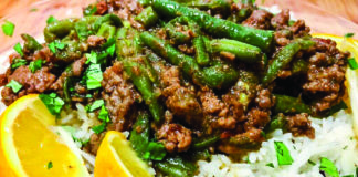 Fassoulia with ground beef