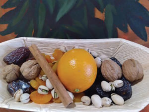 fruits and nuts for Tu B'Shevat
