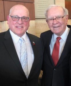 Warren Buffett and Bill Fox at an Israel Bonds event