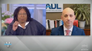 Whoopi Goldberg spoke with Anti-Defamation League CEO Jonathan Greenblatt on "The View"