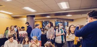 Purim party in Towson Commons space