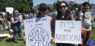pro-abortion rights protesters