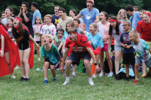 Kids participate in games at Capital Camps.