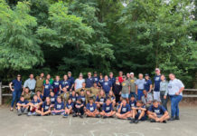Legacy Camp participants with IDF staff and FIDF volunteer board members