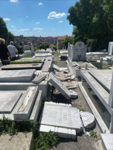 Destroyed graves