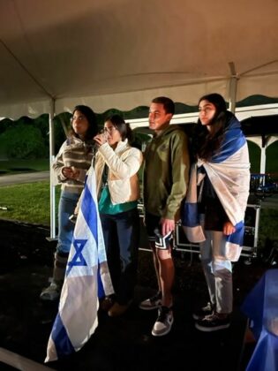 Israeli teens talk at the event