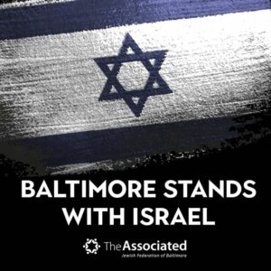 "Baltimore Stands With Israel" graphic
