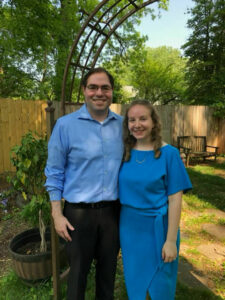 Lani Roskes with her husband Josh Strimber