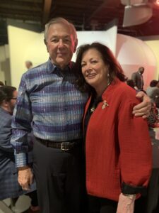 Hal Dwin with his wife, Mara. 