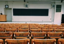 An empty classroom