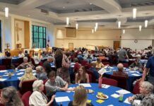 A Faith250 “cluster” studies America’s founding texts at St. Peter’s in the Woods Episcopal Church in Fairfax Station, Virginia, April 22, 2026.