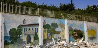 Damage caused by an Israeli military operation in Ayta ash Shab in southern Lebanon, May 17, 2026.