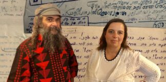 Psoy Korolenko, left, and Anna Shternshis, right, collaborated on “Yiddish Glory: The Silenced Songs of World War II.”