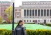Opinion: Put Jewish Campus Security Where Jewish Students Are A security officer stands guard at a nearly empty Columbia University campus after police cleared out a Gaza protest tent encampment in New York City on May 6, 2024.