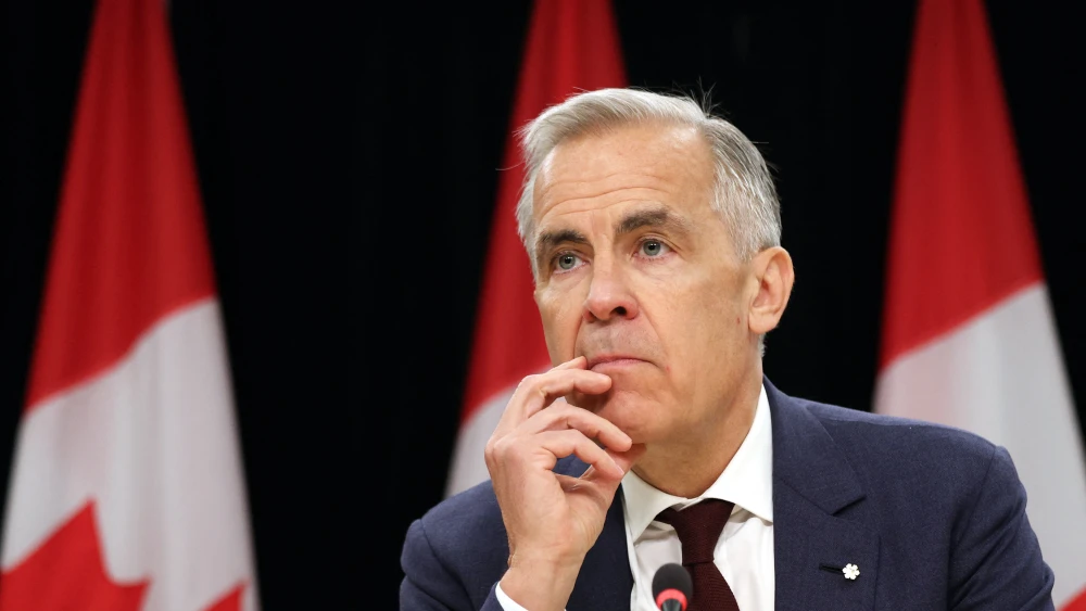 Canadian Prime Minister Mark Carney speaks during a news conference at the National Press Theatre in Ottawa, Canada, on June 25, 2026.