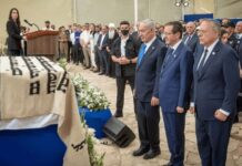 Herzl’s Grandparents are Reburied in Jerusalem, Fulfilling Zionist Leader’s Final Wish Israeli Prime Minister Benjamin Netanyahu attends a state ceremony reburying Shimon and Rivka Herzl, the grandparents of Theodor Herzl, founder of modern political Zionism, alongside their grandson on Mount Herzl, in Jerusalem, Aug. 5, 2026.